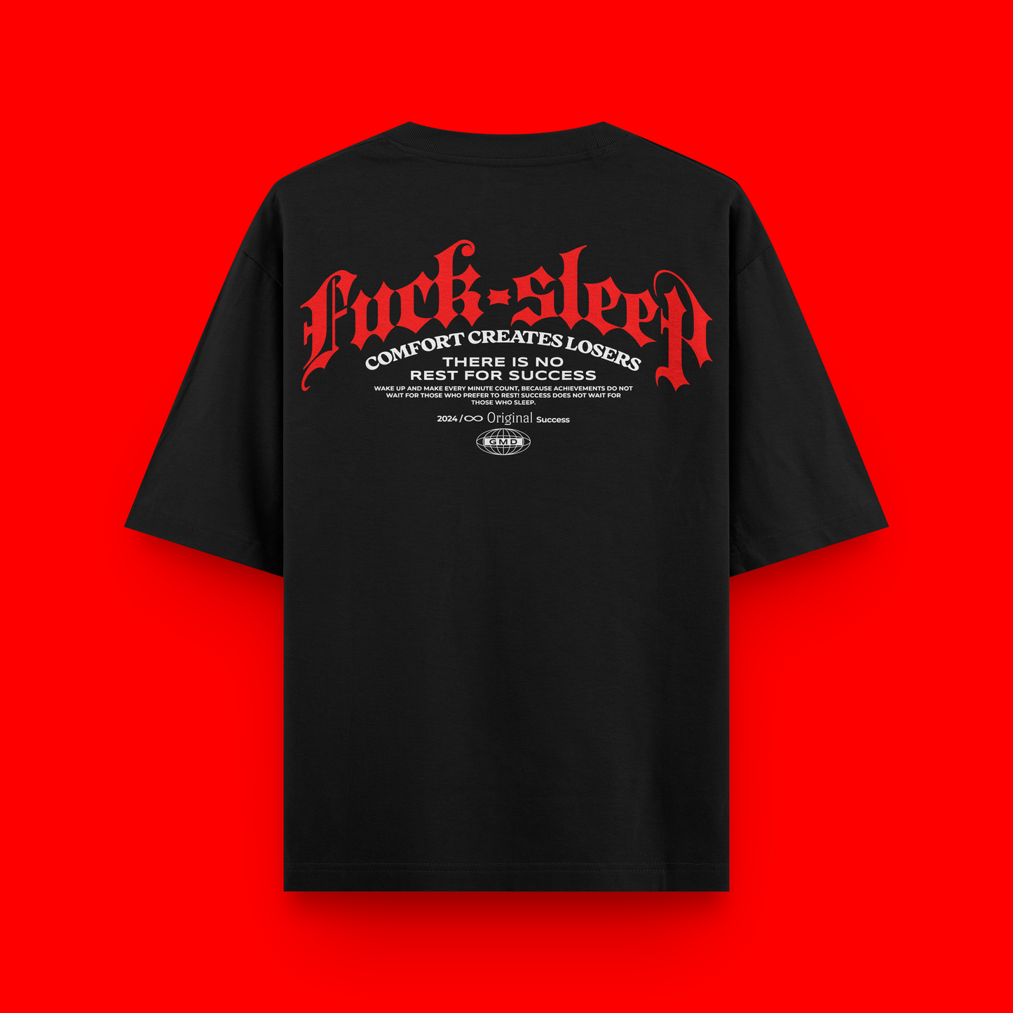 Camiseta Oversize - Fuck Sleep